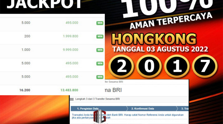 Bukti Pembayaran Togel Hadiah Terbesar SHIOWLA Tanggal 03 AGUSTUS 2022