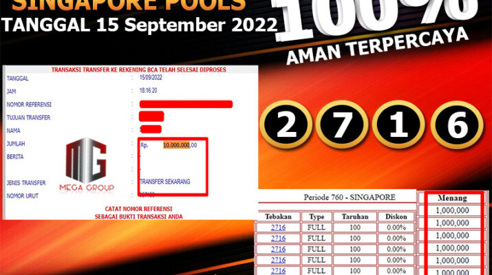 Bukti Pembayaran Togel Hadiah Terbesar Rokokbet Tanggal 15 September 2022