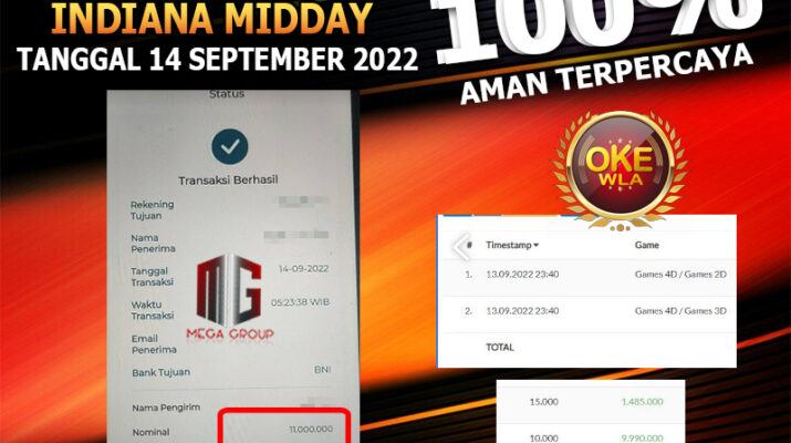 Bukti Pembayaran Togel Hadiah Terbesar Rokokbet Tanggal 13 September 2022