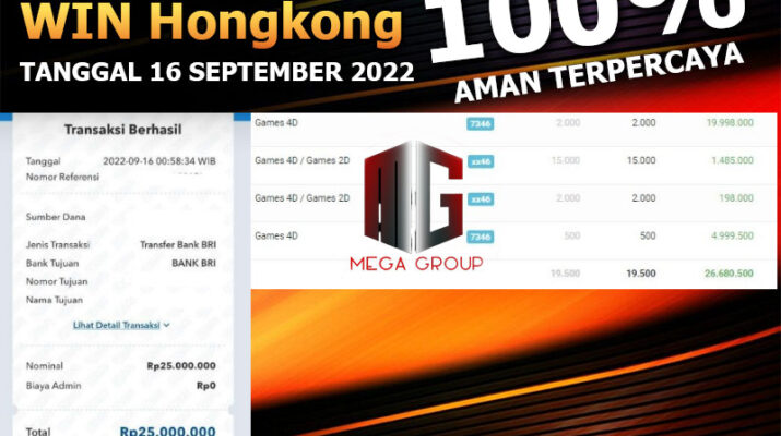 Bukti Pembayaran Togel Hadiah Terbesar Shiowla Tanggal 16 September 2022