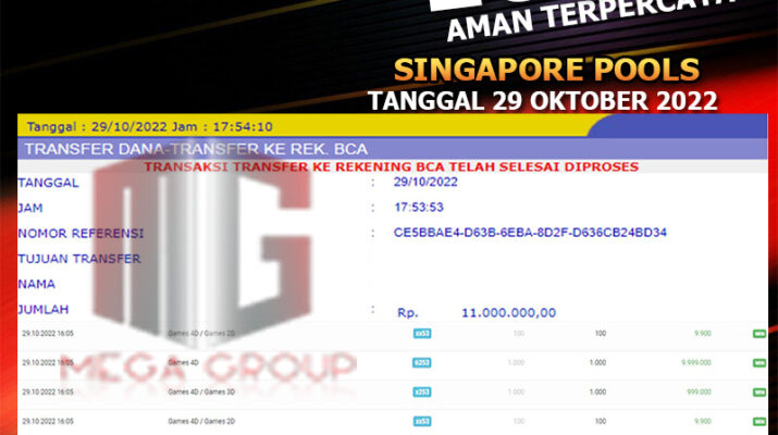 Bukti Pembayaran Togel Hadiah Terbesar Shiowla Tanggal 29 Oktober 2022