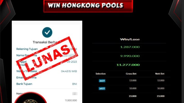 Bukti Pembayaran Hadiah Togel Terbesar BET4D Tanggal 17 september 2023