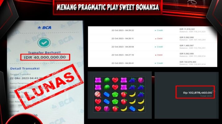 Bukti Pembayaran Hadiah Games Terbesar ROKOKSLOT Tanggal 22 OKTOBER 2023