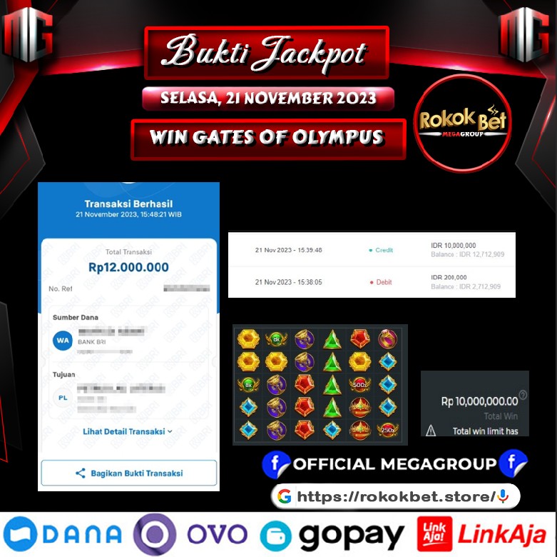 Bukti Pembayaran Hadiah Togel Terbesar rokokbet Tanggal 21 november 2023