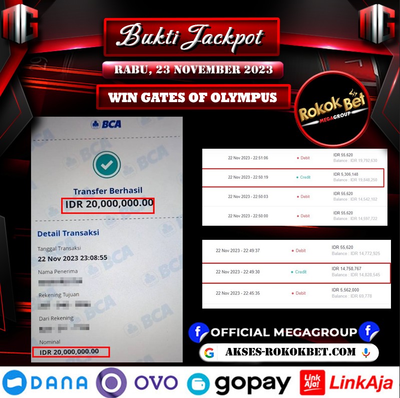 Bukti Pembayaran Hadiah Togel Terbesar rokokbet Tanggal 23 november 2023