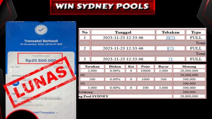 Bukti Pembayaran Hadiah Togel Terbesar rokokbet Tanggal 24 november 2023