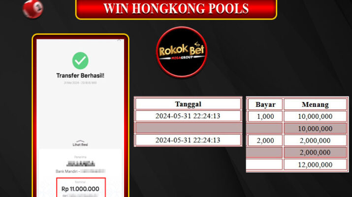 Bukti Pembayaran Hadiah TOGEL Terbesar rokokbet Tanggal 31 MEI 2024