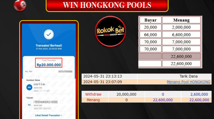 Bukti Pembayaran Hadiah TOGEL Terbesar rokokbet Tanggal 31 MEI 2024