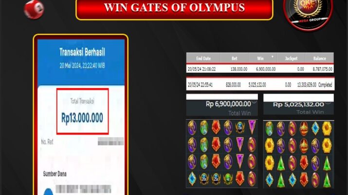 Bukti Pembayaran Hadiah Games Terbesar OKEWLA Tanggal 21 Mei 2024