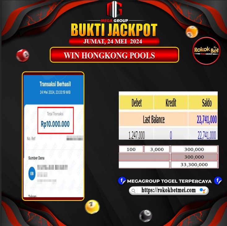 Bukti Pembayaran Hadiah Togel Terbesar rokokbet Tanggal 24 MEI 2024