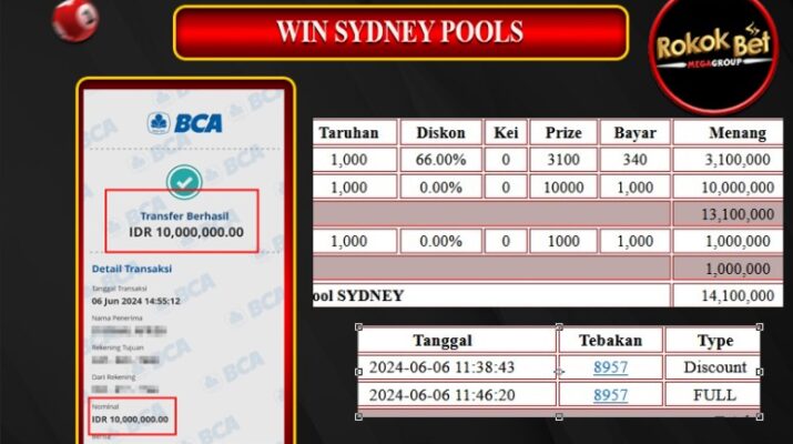 Bukti Pembayaran Hadiah TOGEL Terbesar rokokbet Tanggal 06 Juni 2024