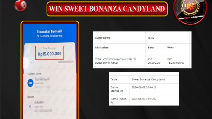 Bukti Pembayaran Hadiah Games Terbesar okewla Tanggal 08 Juni 2024