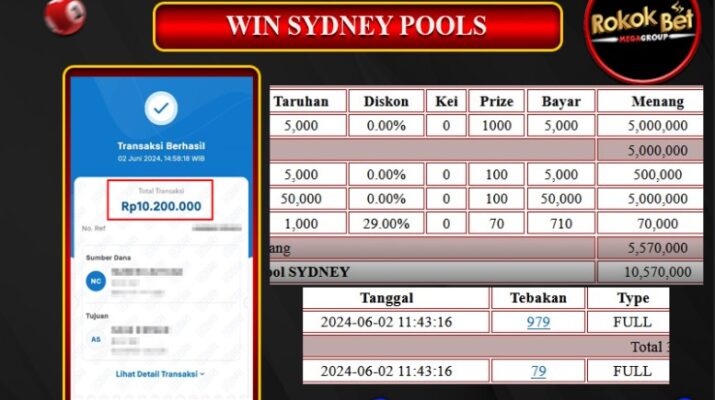 Bukti Pembayaran Hadiah TOGEL Terbesar rokokbet Tanggal 02 Juni 2024