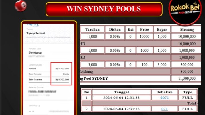 Bukti Pembayaran Hadiah TOGEL Terbesar rokokbet Tanggal 04 Juni 2024