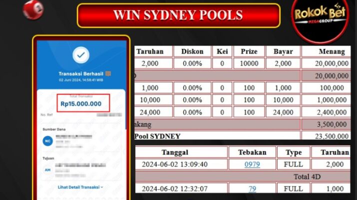 Bukti Pembayaran Hadiah TOGEL Terbesar rokokbet Tanggal 02 Juni 2024