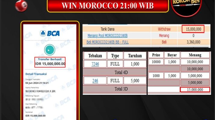 Bukti Pembayaran Hadiah TOGEL Terbesar rokokbet Tanggal 05 Juni 2024