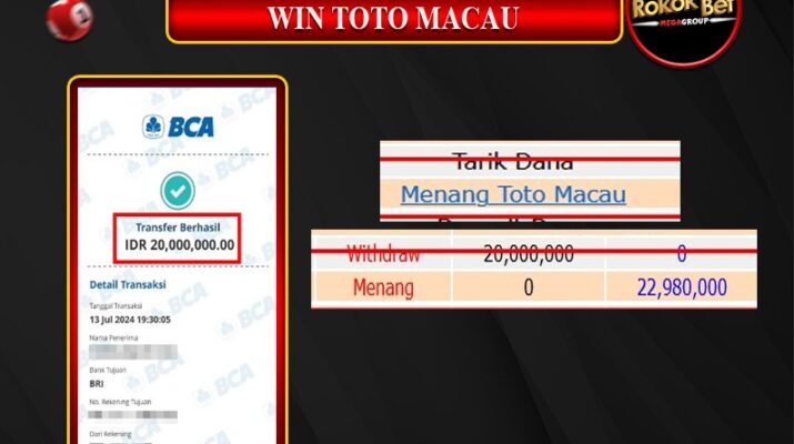 Bukti Pembayaran Hadia Togel Terbesar rokokbet Tanggal 13 Juli 2024