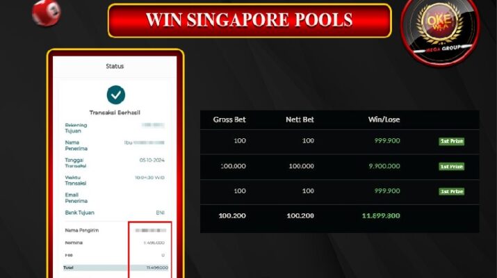 Bukti Pembayaran Hadiah Togel Terbesar okewla Tanggal 05 Oktober 2024