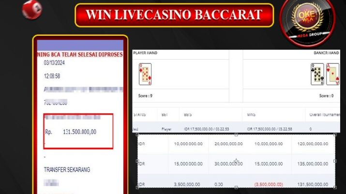 Bukti Pembayaran Hadiah Togel Terbesar okewla Tanggal 03 Oktober 2024