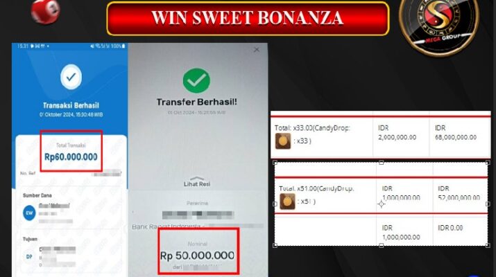 Bukti Pembayaran Hadiah Games Terbesar Shiowla Tanggal 01 Oktober 2024