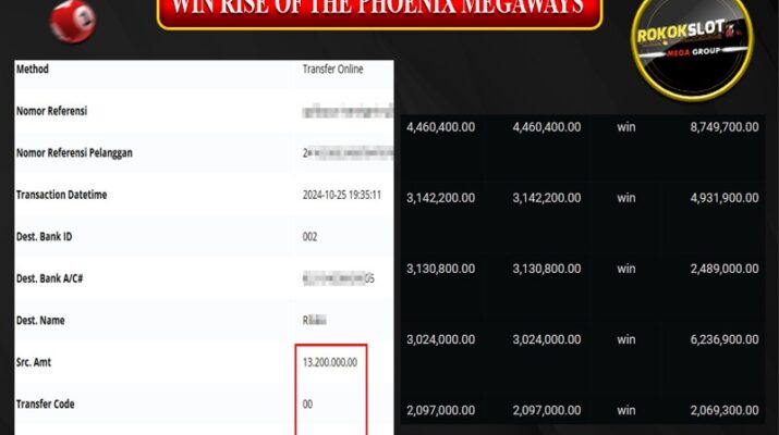 Bukti Pembayaran Hadiah Games Terbesar ROKOKSLOT Tanggal 25 OKTOBER 2024