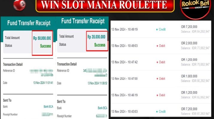 Bukti Pembayaran Hadiah Togel Terbesar ROKOKBET Tanggal 13 November 2024