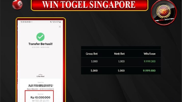 Bukti Pembayaran Hadiah Togel Terbesar okewla Tanggal 31 Oktober 2024